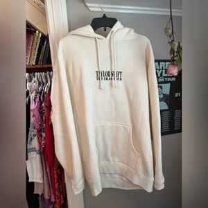 Taylor Swift Eras Tour Cream Hoodie size Large